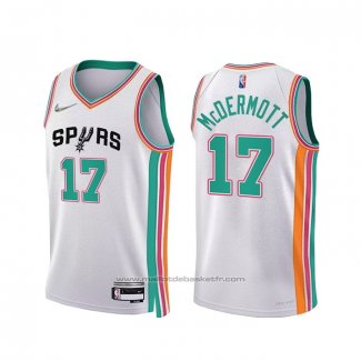 Maillot San Antonio Spurs Doug Mcdermott #17 Ville 2021-22 Blanc