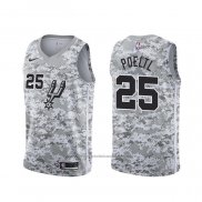 Maillot San Antonio Spurs Jakob Poeltl #25 Earned Camouflage