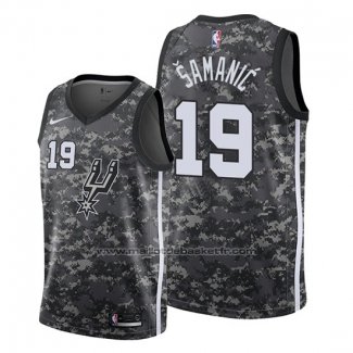 Maillot San Antonio Spurs Luka Samanic #19 Ville 2019-20 Camouflage