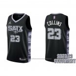 Maillot San Antonio Spurs Zach Collins #23 Statement 2022-23 Noir