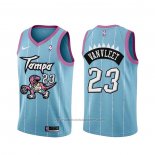 Maillot Toronto Raptors Fred Vanvleet #23 Ville 2020-21 Rosa Bleu