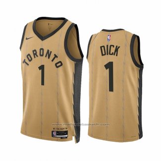 Maillot Toronto Raptors Gradey Dick #1 Ville 2023-24 Or