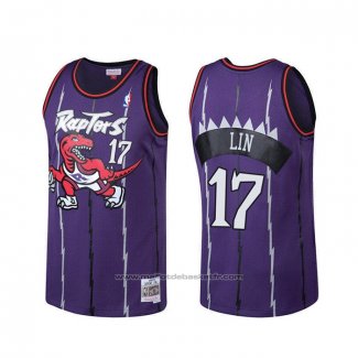 Maillot Toronto Raptors Jeremy Lin #17 Hardwood Classics Volet