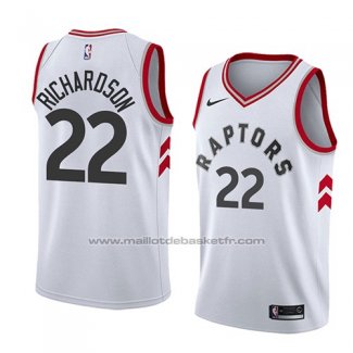 Maillot Toronto Raptors Malachi Richardson #22 Association 2017-18 Blanc