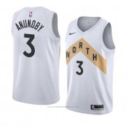 Maillot Toronto Raptors Og Anunoby #3 Ville 2018 Blanc