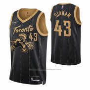 Maillot Toronto Raptors Pascal Siakam #43 Ville 2021-22 Noir