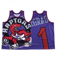 Maillot Toronto Raptors Tracy McGrady #1 Mitchell & Ness Big Face Volet