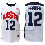 Maillot USA 2012 James Harden #12 Blanc