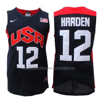 Maillot USA 2012 James Harden #12 Noir