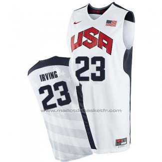 Maillot USA 2012 Kyrie Irving #23 Blanc