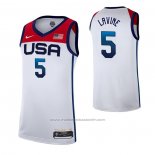 Maillot USA 2021 Zach LaVine #5 Blanc