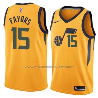 Maillot Utah Jazz Derrick Favors #15 Statement 2018 Jaune