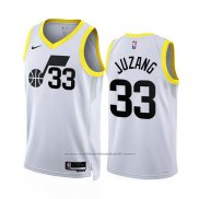 Maillot Utah Jazz Johnny Juzang #33 Association 2022-23 Blanc