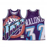 Maillot Utah Jazz Karl Malone #32 Mitchell & Ness Big Face Volet