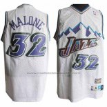 Maillot Utah Jazz Karl Malone #32 Retro Blanc