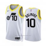 Maillot Utah Jazz Leandro Bolmaro #10 Association 2022-23 Blanc