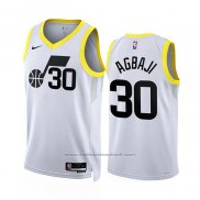 Maillot Utah Jazz Ochai Agbaji #30 Association 2022-23 Blanc