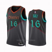 Maillot Washington Wizards Anthony Gill #16 Ville 2023-24 Noir