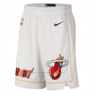 Short Miami Heat Ville 2022-23 Blanc