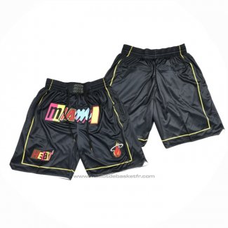 Short Miami Heat Ville Just Don 2021-22 Noir