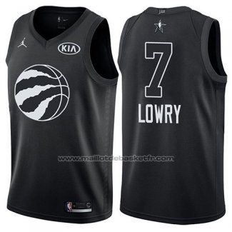 Maillot All Star 2018 Toronto Raptors Kyle Lowry #7 Noir