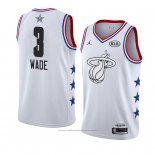 Maillot All Star 2019 Miami Heat Dwyane Wade #3 Blanc