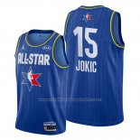 Maillot All Star 2020 Denver Nuggets Nikola Jokic #15 Bleu