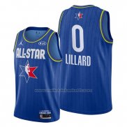 Maillot All Star 2020 Portland Trail Blazers Damian Lillard #0 Bleu