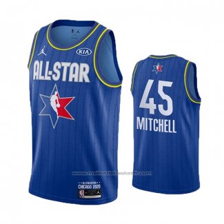 Maillot All Star 2020 Utah Jazz Donovan Mitchell #45 Bleu