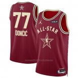 Maillot All Star 2024 Dallas Mavericks Luka Doncic #77 Rouge