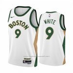 Maillot Boston Celtics Derrick White #9 Ville 2023-24 Blanc