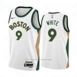 Maillot Boston Celtics Derrick White #9 Ville 2023-24 Blanc