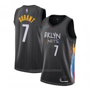 Maillot Brooklyn Nets Kevin Durant #7 Ville 2020-21 Noir