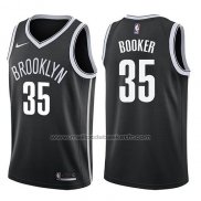 Maillot Brooklyn Nets Trevor Booker #35 Icon 2017-18 Noir