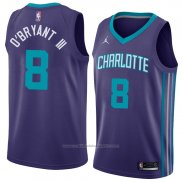 Maillot Charlotte Hornets Johnny O'bryant III #8 Statement 2018 Violet