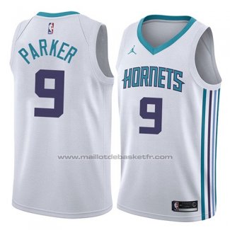 Maillot Charlotte Hornets Tony Parker #9 Association 2018 Blanc