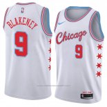 Maillot Chicago Bulls Antonio Blakeney #9 Ville 2018 Blanc