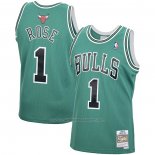 Maillot Chicago Bulls Derrick Rose #1 Mitchel & Ness 2008-09 Vert
