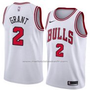 Maillot Chicago Bulls Jerian Grant #2 Association 2018 Blanc