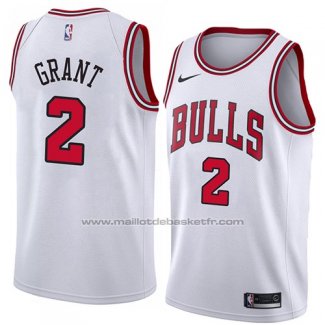 Maillot Chicago Bulls Jerian Grant #2 Association 2018 Blanc