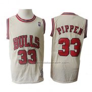 Maillot Chicago Bulls Scottie Pippen #33 Retro Crema
