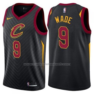 Maillot Cleveland Cavaliers Dwyane Wade #9 Statement 2017-18 Noir