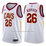 Maillot Cleveland Cavaliers Kyle Korver #26 Association 2017-18 Blanc