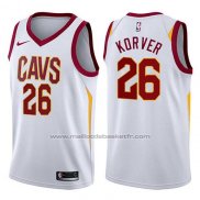 Maillot Cleveland Cavaliers Kyle Korver #26 Association 2017-18 Blanc