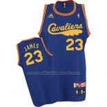 Maillot Cleveland Cavaliers LeBron James #23 Retro 2009 Bleu