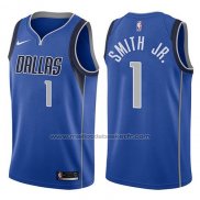 Maillot Dallas Mavericks Dennis Smith Jr. #1 Icon 2017-18 Bleu