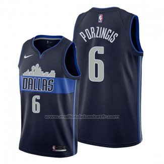 Maillot Dallas Mavericks Kristaps Porzingis #6 Statement Bleu