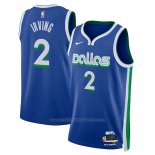 Maillot Dallas Mavericks Kyrie Irving #2 Ville 2022-23 Bleu