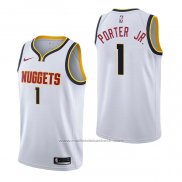 Maillot Denver Nuggets Michael Porter Jr. #1 Association Blanc