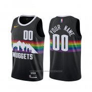 Maillot Denver Nuggets Personnalise 2019-20 Ville Noir